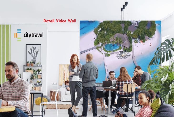 Digital Signs Travel Agent make your pitch perfect with a digital video wall