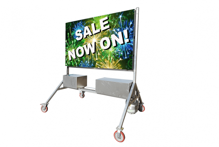 Portable Sign advertising where ever you go
